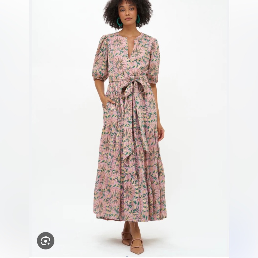 oliphant puff sleeve midi